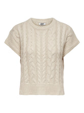 Charger l'image dans la galerie, Violetta Cable Vest - Eggnog - Jacqueline de Yong - White