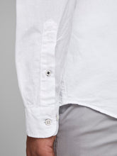 Load image into Gallery viewer, Summer Shirt Long sleeve - White Slim Fit - Jack & Jones - White 4