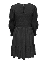 Charger l'image dans la galerie, Thalia Smock Dress - Black - ONLY - Black 2