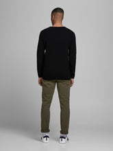 Charger l'image dans la galerie, Textured knit sweater - Black - Jack & Jones - Black 4