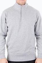 Load image into Gallery viewer, Quarter Zip sweat - Gray - TeeShoppen - Grey 4