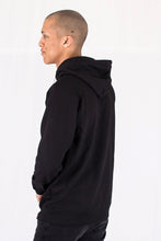 Load image into Gallery viewer, Raglan basic hoodie - Black - TeeShoppen - Black 2