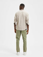 Load image into Gallery viewer, Slim Flannel Shirt - Ermine Melange - Selected Homme - White 3