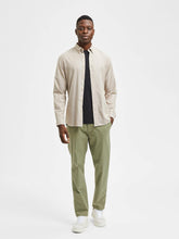 Load image into Gallery viewer, Slim Flannel Shirt - Ermine Melange - Selected Homme - White 2