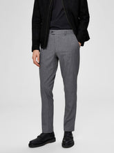 Cargar imagen en el visor de la galería, SLHSLIM-CARLO FLEX STRUC PANTS B NOOS - Gray Melange - Selected Homme - Grey