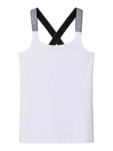 Load image into Gallery viewer, Top with glitter details - White - Name It - White