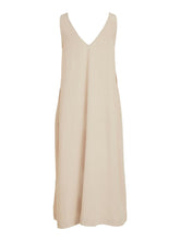 Load image into Gallery viewer, Prisilla V-Neck Midi Dress - Cement - VILA - Khaki 5