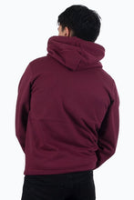 Load image into Gallery viewer, Zip Sweat Hoodie - Burgundy Red - TeeShoppen - Red 7