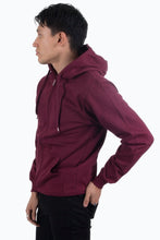 Load image into Gallery viewer, Zip Sweat Hoodie - Burgundy Red - TeeShoppen - Red 2