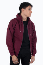 Load image into Gallery viewer, Zip Sweat Hoodie - Burgundy Red - TeeShoppen - Red 3