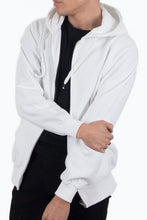 Afbeelding in Gallery-weergave laden, Zip Sweat Hoodie - White - TeeShoppen - White 8