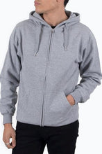 Load image into Gallery viewer, Zip Sweat Hoodie - Light Gray - TeeShoppen - Grey 3