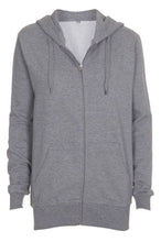 Load image into Gallery viewer, Zip Sweat Hoodie - Light Gray - TeeShoppen - Grey 4