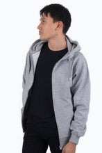 Load image into Gallery viewer, Zip Sweat Hoodie - Light Gray - TeeShoppen - Grey 6