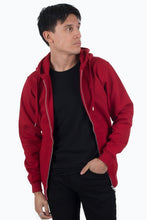 Cargar imagen en el visor de la galería, Zip Sweat Hoodie - Red - TeeShoppen - Red 5