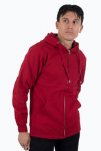 Cargar imagen en el visor de la galería, Zip Sweat Hoodie - Red - TeeShoppen - Red