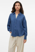 Load image into Gallery viewer, Melaney Queeny Shirt - Dark Denim Melange
