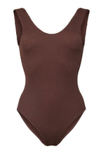 Load image into Gallery viewer, Kenna Crepe Swimsuit - Deep Mahogany
