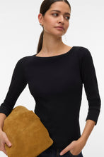 Afbeelding in Gallery-weergave laden, Verde Boatneck Top - Black

