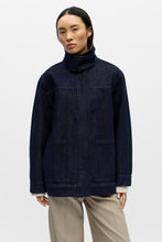 Cargar imagen en el visor de la galería, Sirenna Denim Jacket - Dark Blue Denim
