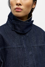 Cargar imagen en el visor de la galería, Sirenna Denim Jacket - Dark Blue Denim
