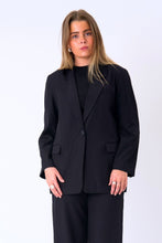 Carica l'immagine nel visualizzatore di Gallery, Blazer oversize - nero
