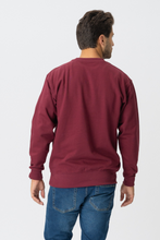Load image into Gallery viewer, Basic Crewneck - Burgundy Red
