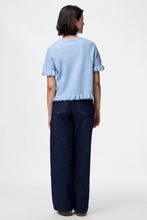 Carica l'immagine nel visualizzatore di Gallery, Lydia Frill Knit Cardigan - Cashmere Blue
