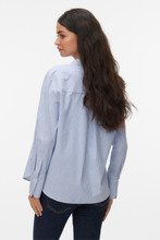 Carica l'immagine nel visualizzatore di Gallery, Inge Shirt - Palace Blue Snow white
