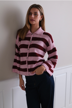 Charger l'image dans la galerie, Josie Polo Knit - Pink/ Burgundy
