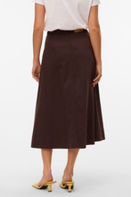 Load image into Gallery viewer, Filia Colored Denim Skirt - Chocolate Torte
