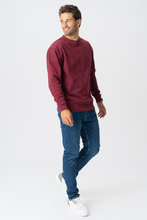Load image into Gallery viewer, Basic Crewneck - Burgundy Red

