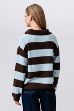 Load image into Gallery viewer, Nora Knit - Brown/Light Blue
