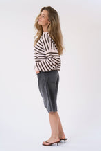 Load image into Gallery viewer, Sienna Striped Knit - Pink/Chocolate

