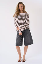 Cargar imagen en el visor de la galería, Sienna Striped Knit - Pink/Chocolate
