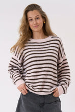 Load image into Gallery viewer, Sienna Striped Knit - Pink/Chocolate
