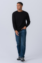 Carica l'immagine nel visualizzatore di Gallery, Crewneck Knit Sweater - Black

