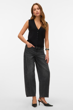 Load image into Gallery viewer, Gold V-Neck Vest - Black
