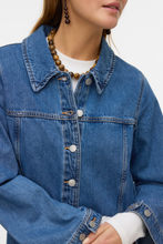 Afbeelding in Gallery-weergave laden, Findo Short Denim Dress - Medium Blue Denim
