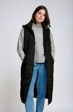 Charger l&#39;image dans la galerie, Long Puffer Vest - Black

