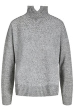 Carica l&#39;immagine nel visualizzatore di Gallery, Jumper polo a maglia sovradimensionata - melange grigio chiaro
