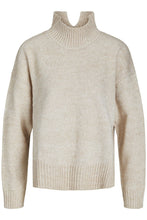 Carica l&#39;immagine nel visualizzatore di Gallery, Jumper polo a maglia sovradimensionata - beige
