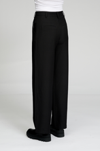 Cargar imagen en el visor de la galería, Pantalones clásicos de traje - Negro
