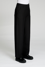 Cargar imagen en el visor de la galería, Pantalones clásicos de traje - Negro
