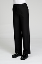 Cargar imagen en el visor de la galería, Pantalones clásicos de traje - Negro
