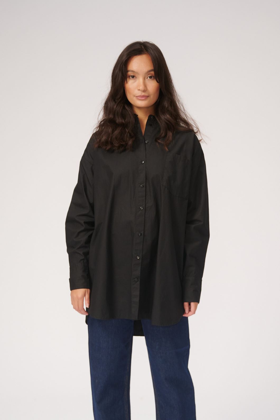 Camicia oversize - nero