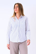Load image into Gallery viewer, Thalia Striped Shirt - White
