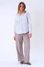 Load image into Gallery viewer, Thalia Striped Shirt - White
