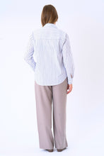 Load image into Gallery viewer, Thalia Striped Shirt - White
