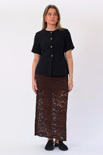 Load image into Gallery viewer, Amara Lace Maxi Skirt - Coffee
